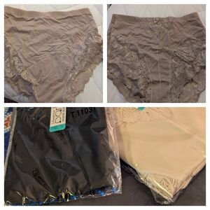 BNWT Barba Lingerie Cream Lace Control Briefs